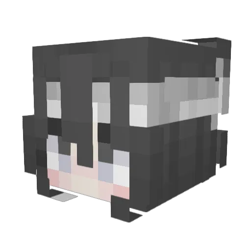 JacopoMorgana Minecraft avatar head, 3D render