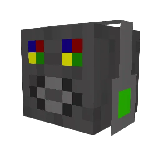 Jacordie Minecraft avatar head, 3D render