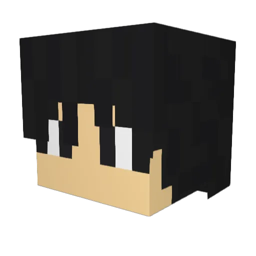 Jacovka Minecraft avatar head, 3D render