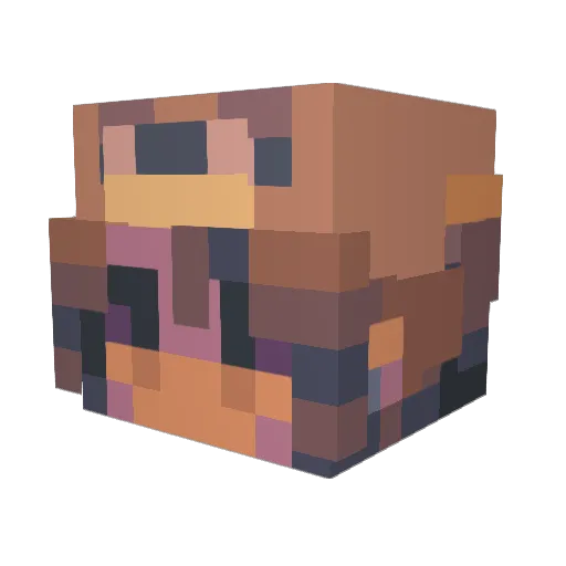 Jacqueline_123 Minecraft avatar head, 3D render