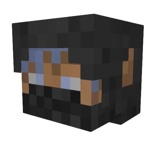 Jacques11997 Minecraft avatar head, 3D render