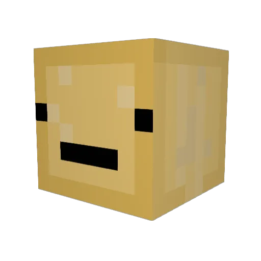 JacrispyBread Minecraft avatar head, 3D render