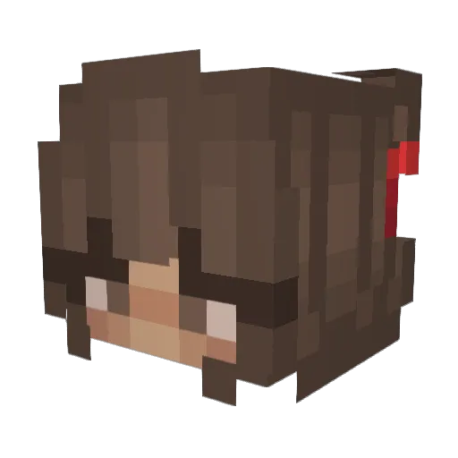 Jacs_Alba Minecraft avatar head, 3D render