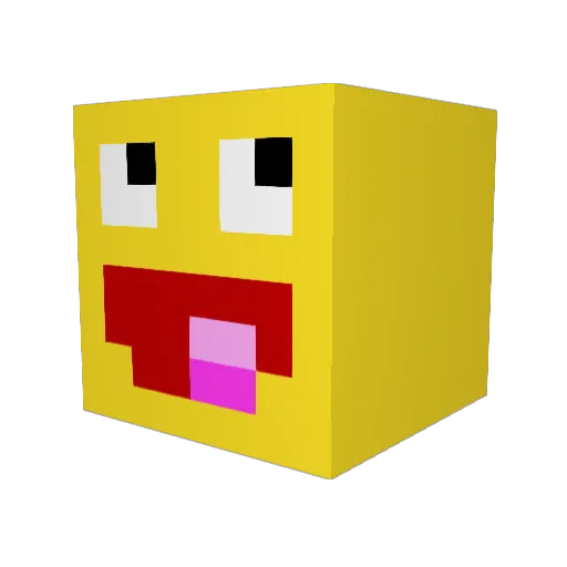 Jacuss Minecraft avatar head, 3D render