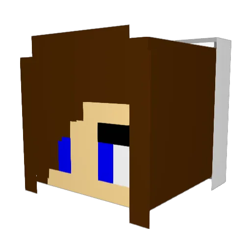 Jacy2002 Minecraft avatar head, 3D render