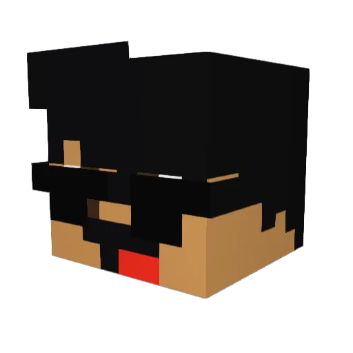 JadNBeat Minecraft avatar head, 3D render