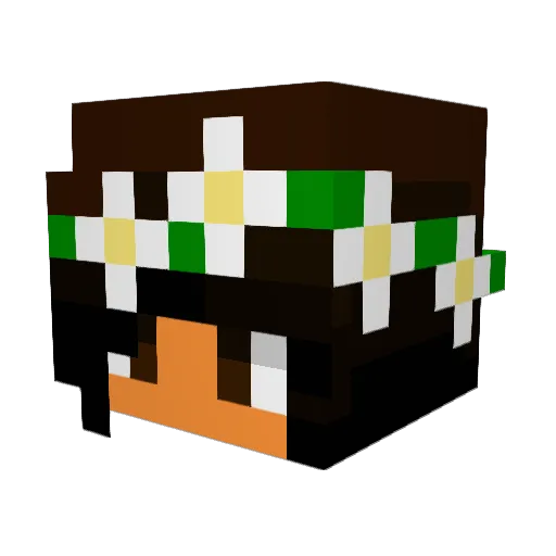 JadaTato Minecraft avatar head, 3D render