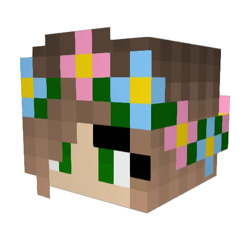 Jada_09 Minecraft avatar head, 3D render
