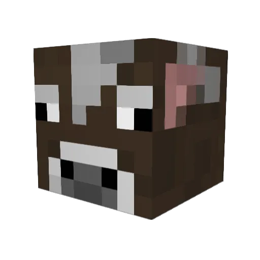 Jadano Minecraft avatar head, 3D render