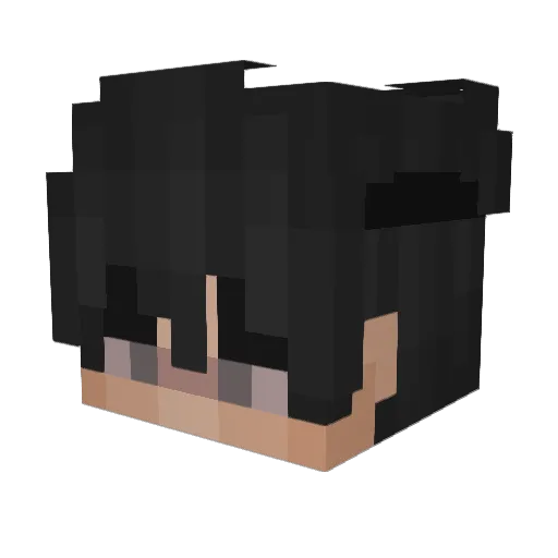 Jadasoe Minecraft avatar head, 3D render