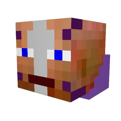 Jaddkabbani Minecraft avatar head, 3D render