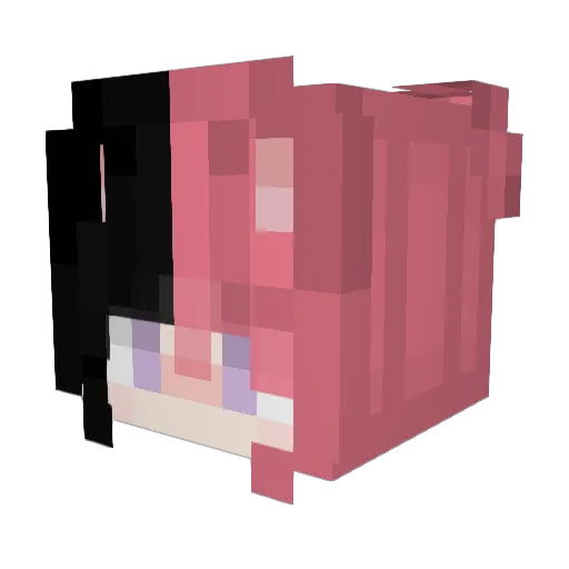 Jade135 Minecraft avatar head, 3D render