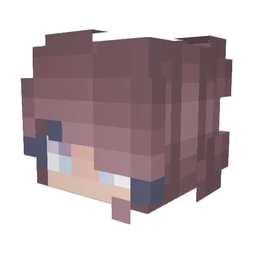 JadeAntic_ Minecraft avatar head, 3D render