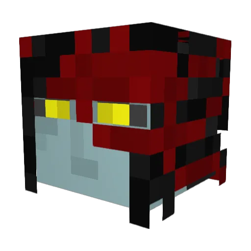 JadeChaos Minecraft avatar head, 3D render