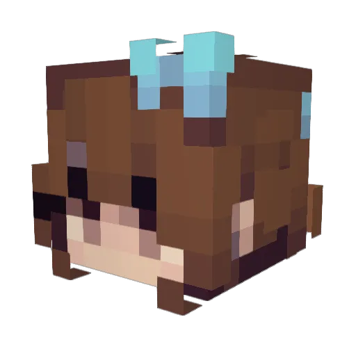 JadeCloak Minecraft avatar head, 3D render
