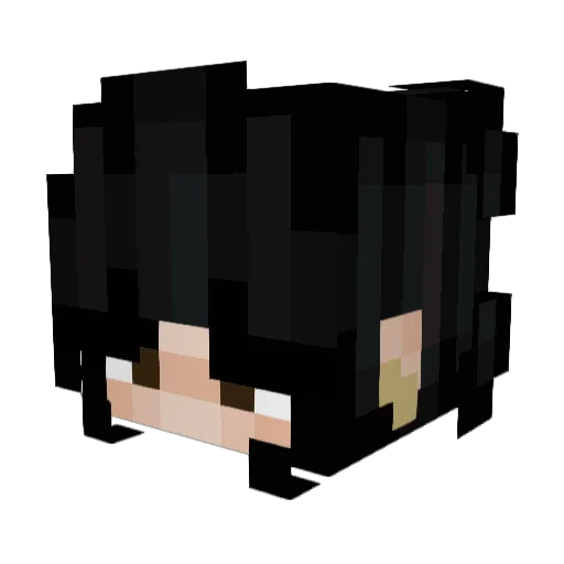 JadeCloud Minecraft avatar head, 3D render