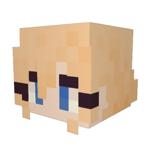 JadeDragon76 Minecraft avatar head, 3D render