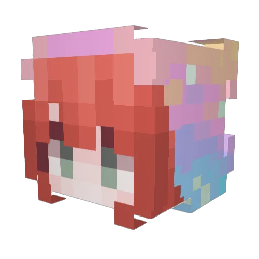 JadeGG_ Minecraft avatar head, 3D render
