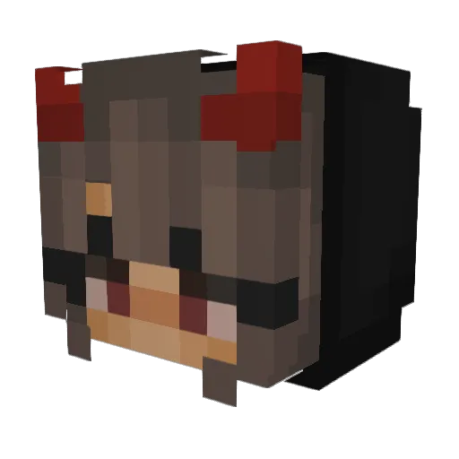 JadeIsBad Minecraft avatar head, 3D render