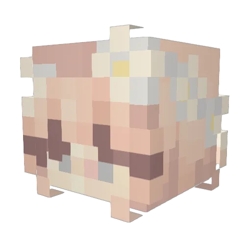 JadeKylee Minecraft avatar head, 3D render