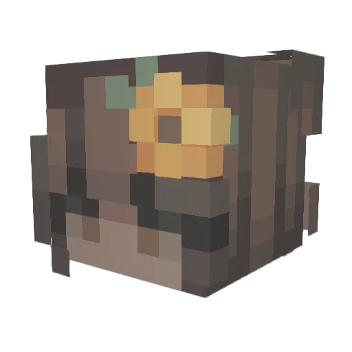 JadeMoonKitty Minecraft avatar head, 3D render