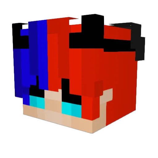 JadeNaParade Minecraft avatar head, 3D render