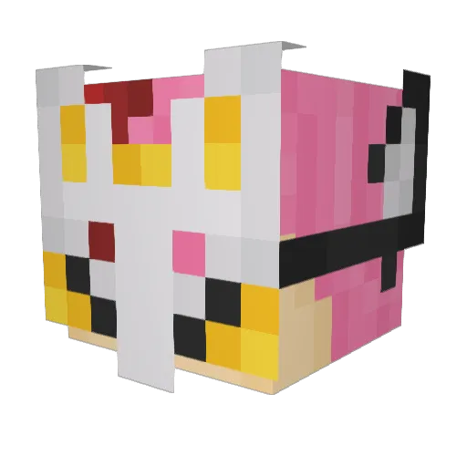 JadeRabbit22 Minecraft avatar head, 3D render