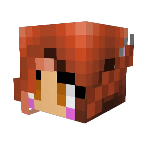 JadeSofia01 Minecraft avatar head, 3D render