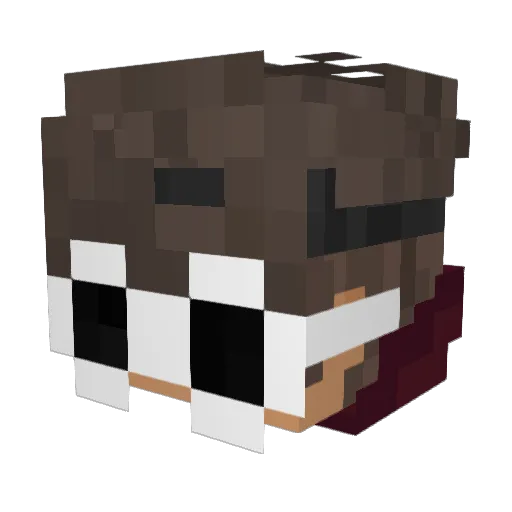 JadeTerr1337 Minecraft avatar head, 3D render