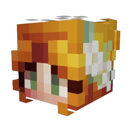 JadeTheJinx Minecraft avatar head, 3D render
