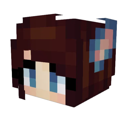 JadeTong Minecraft avatar head, 3D render