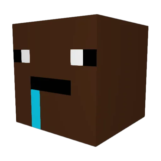 Jade_1101 Minecraft avatar head, 3D render