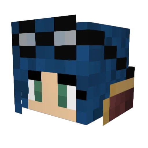 Jade_Fire31 Minecraft avatar head, 3D render