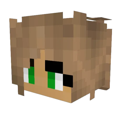 Jade_otA Minecraft avatar head, 3D render