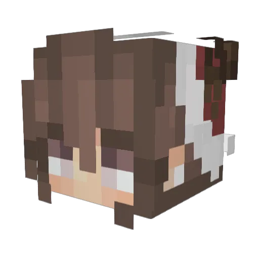 Jadealicious Minecraft avatar head, 3D render