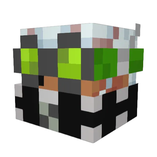 Jadebro10 Minecraft avatar head, 3D render