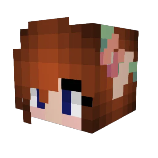 JadedComet Minecraft avatar head, 3D render
