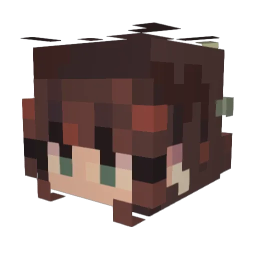 JadedMoonlight Minecraft avatar head, 3D render
