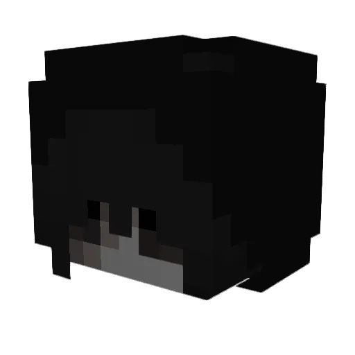 Jadeita Minecraft avatar head, 3D render