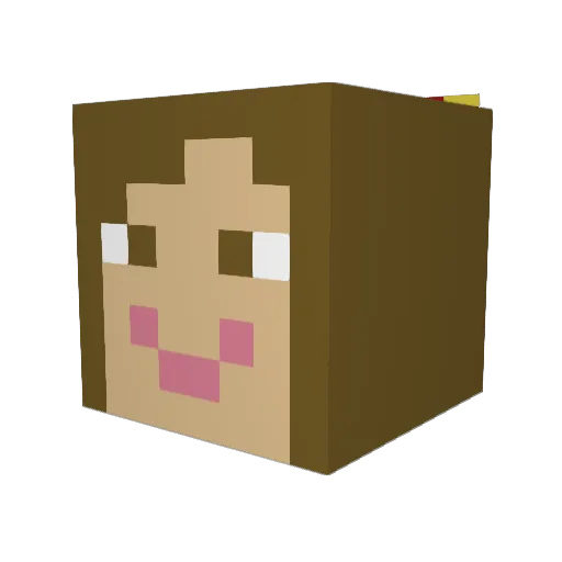 Jadels Minecraft avatar head, 3D render