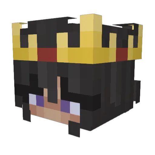Jademae06 Minecraft avatar head, 3D render