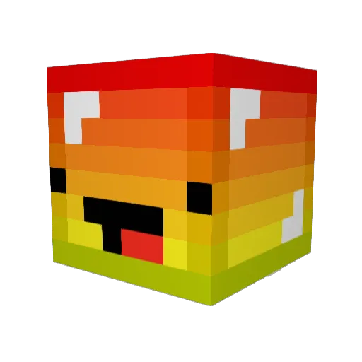 Jademooo Minecraft avatar head, 3D render