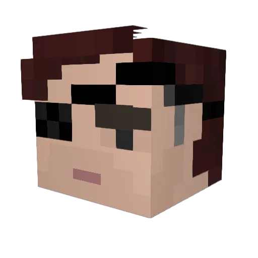 Jaden445 Minecraft avatar head, 3D render