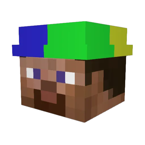 JadenCow Minecraft avatar head, 3D render