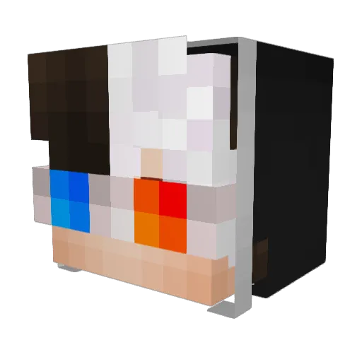 JadenFN Minecraft avatar head, 3D render