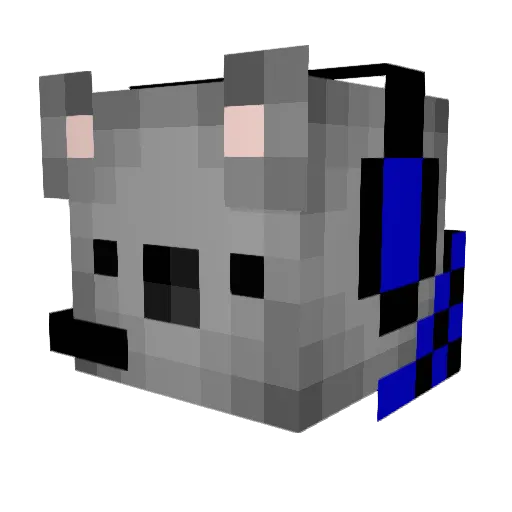 JadenHerman Minecraft avatar head, 3D render
