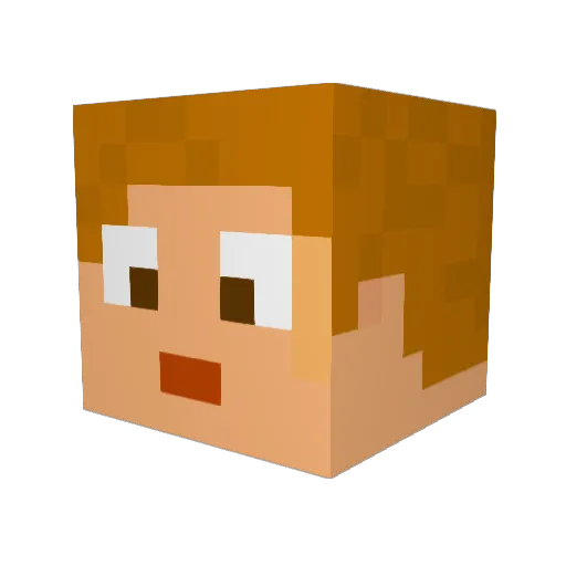 JadenLoktar Minecraft avatar head, 3D render