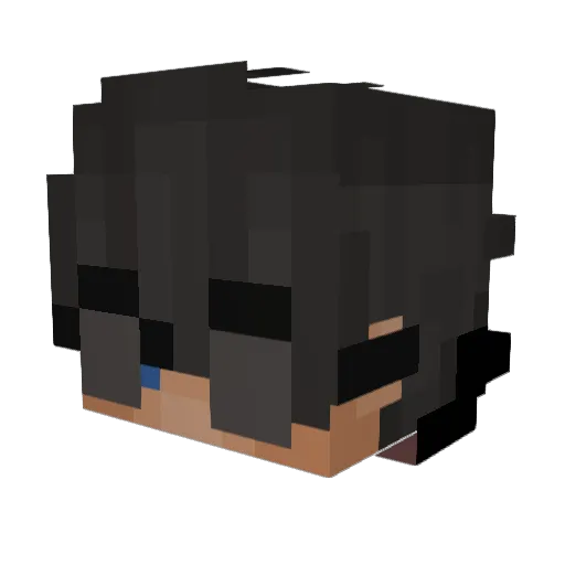JadenTG Minecraft avatar head, 3D render