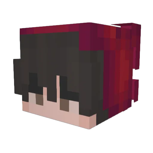 JadenV Minecraft avatar head, 3D render