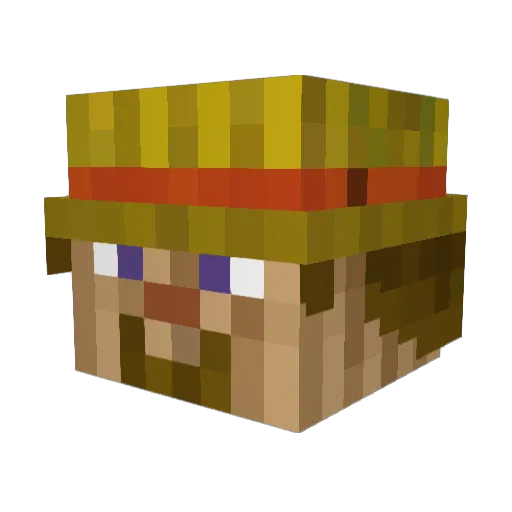 Jadenz Minecraft avatar head, 3D render
